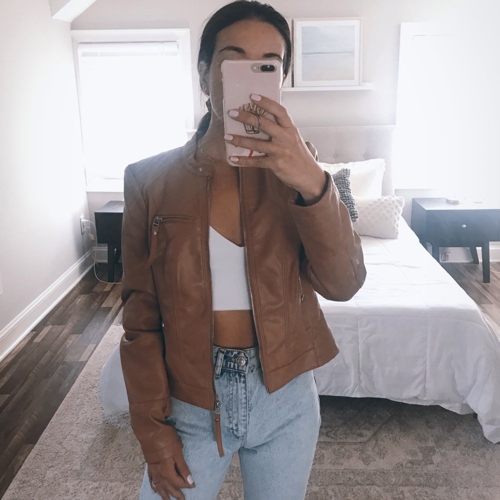 NWOT Vero Moda Leather Jacket (Faux)